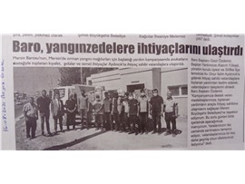 Mersin Barosu, Aydıncık'ta yangınzedelere ihtiyaçlarını ulaştırdı
