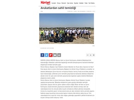 Avukatlar sahili temizledi