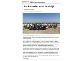 Avukatlar sahili temizledi