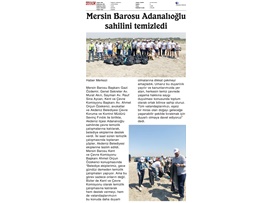 Avukatlar sahili temizledi