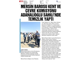 Avukatlar sahili temizledi
