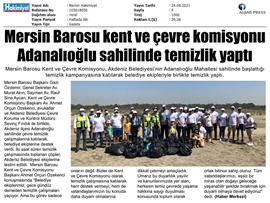 Avukatlar sahili temizledi