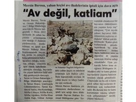 Yaban keçisi avı ihalelerinin iptali için dava açıldı