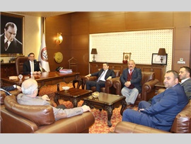 ZİYARET-Mezitli Akparti İlçe Başkanı Sayın; İhsan GÜLTEKİN, Başkanımızı makamında ziyaret etti.