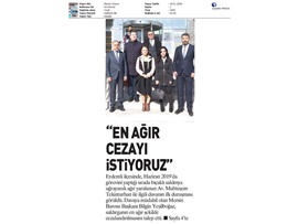 BASINDA BAROMUZ (Başkanımız Bıçaklı Saldırıya Uğrayan Av. Muhteşem Tekinturhan'ın Duruşmasına Müdahil Oldu)