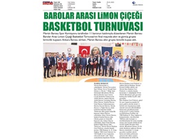 Mersin Barosu Limon Çiçeği Turnuvası düzenlendi