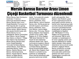 Mersin Barosu Limon Çiçeği Turnuvası düzenlendi