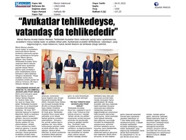 Tehlikedeki Avukatlar Günü basın açıklaması