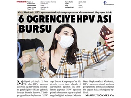 Mersin Barosu HPV Aşı Bursu Kampanyası başlattı
