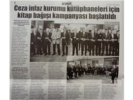 Ceza Kurumu kütüphaneleri için kitap bağışında bulunduk