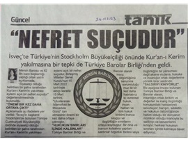 Barolardan Kur'an-ı Kerim'in yakılmasına tepki