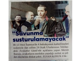 Tehlikedeki Avukatlar Günü Basın Açıklaması