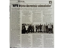 HPV ve Aşı Hakkı konulu panel düzenlendi