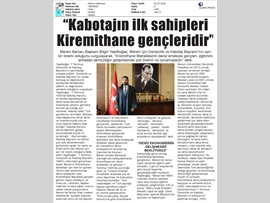BASINDA BAROMUZ (Mersin'de Kabotaj'ın İlk Sahipleri Kiremithane Gençleridir)