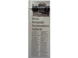 Mersin Barosu'ndan depremzedelere yardım eli