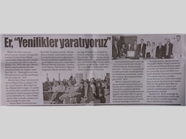 BASINDA BAROMUZ (Baro Bşk. Er: "Yenilik Üretmeye Devam Ediyoruz")