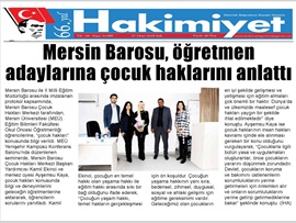BASINDA BAROMUZ (Öğretmen Adaylarına Çocuk Hakları Anlatıldı)