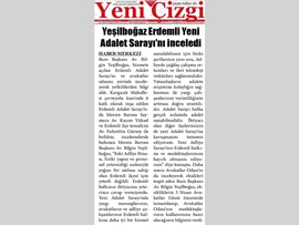 BASINDA BAROMUZ (Baro Başkanımız Erdemli Yeni Adalet Sarayı'nda İncelemelerde Bulundu)