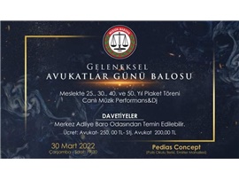 GELENEKSEL AVUKATLAR GÜNÜ BALOSU