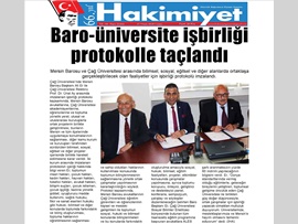 BASINDA BAROMUZ (Mersin Barosu-Çağ Üniversitesi İşbirliği Protokolü İmzaladı)