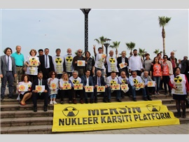 MERSİN BAROSU NÜKLEER KARŞITI EYLEME KATILDI