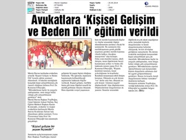 BASINDA BAROMUZ (Avukatlara Kişisel Gelişim Semineri)