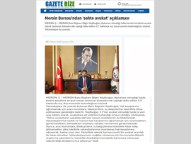 BASINDA BAROMUZ (Mersin Barosu'ndan Sahte Avukat İçin Suç Duyurusu)