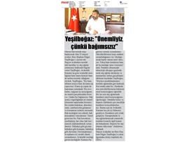 BASINDA BAROMUZ (Yeşilboğaz, "Önemliyiz, Çünkü Bağımsızız")