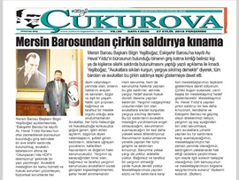 BASINDA BAROMUZ (Eskişehir'de Avukata Yapılan Saldırıya Kınama)