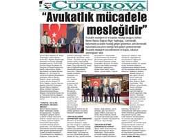 BASINDA BAROMUZ (Yeşilboğaz, 'Avukatlık Mücadele Mesleğidir')