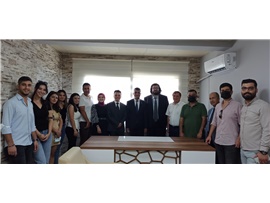 BAŞKANIMIZ AV. GAZİ ÖZDEMİR, GENÇ MESLEKTAŞLARININ OFİS AÇILIŞINA KATILDI