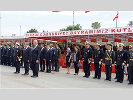 BARO BŞK. AV. ALİ ER, 29 EKİM CUMHURİYET BAYRAMI ÇELENK SUNMA TÖRENİNE KATILDI