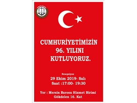 CUMHURİYET BAYRAMI RESEPSİYONU