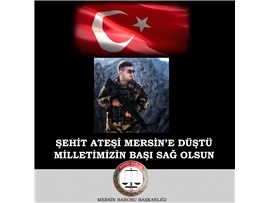 ŞEHİT ATEŞİ MERSİN'E DÜŞTÜ