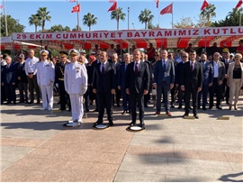 29 EKİM CUMHURİYET BAYRAMI ÇELENK SUNMA TÖRENİNE KATILDIK