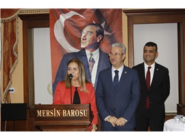 MERSİN BAROSU CUMHURİYET RESEPSİYONU DÜZENLEDİ
