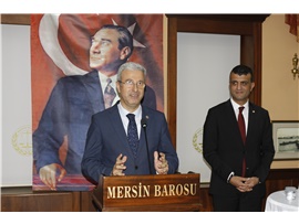 MERSİN BAROSU CUMHURİYET RESEPSİYONU DÜZENLEDİ