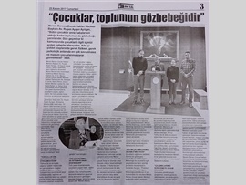 BASINDA BAROMUZ (Mersin Barosu Çocuk Hakları Merkezi Bşk. Av. Ruşen Ayşen Ayılgan'ın 'Dünya Çocuk Hakları Haftası' Basın Açıklaması)