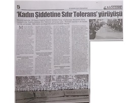 BASINDA BAROMUZ (Mersin Barosu, Kadına Şiddete Sıfır Tolerans Yürüyüşüne Katıldı)