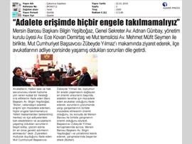 BASINDA BAROMUZ (Baro Başkanımızdan Anamur Cumhuriyet Başsavcısı'na Ziyaret)