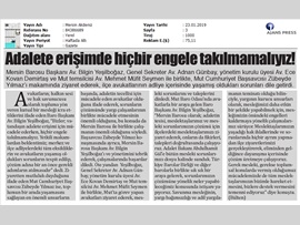 BASINDA BAROMUZ (Baro Başkanımızdan Anamur Cumhuriyet Başsavcısı'na Ziyaret)