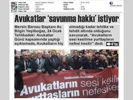 BASINDA BAROMUZ (Uluslararası Tehlikedeki Avukatlar Günü)