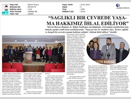 BASINDA BAROMUZ (Yeşilboğaz: "Kirli Yatırımlar İstemiyoruz")