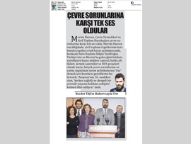 BASINDA BAROMUZ (Yeşilboğaz: "Kirli Yatırımlar İstemiyoruz")