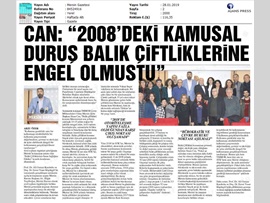 BASINDA BAROMUZ (Balık Çiftliklerinin Çevre ve İnsan Sağlığına Etkileri Konulu Konferans Düzenlendi)