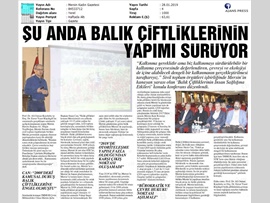 BASINDA BAROMUZ (Balık Çiftliklerinin Çevre ve İnsan Sağlığına Etkileri Konulu Konferans Düzenlendi)
