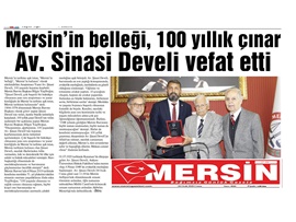 BASINDA BAROMUZ (Av. Şinasi Develi Vefat Etti)