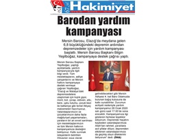 BASINDA BAROMUZ (Baromuzdan Depremzedelere Yardım Kampanyası)