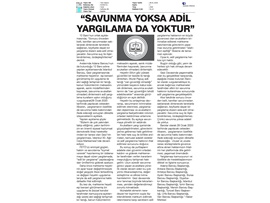 BASINDA BAROMUZ (Barolardan Gezi Davasında Yargıysa Müdahaleye Ortak Tepki)
