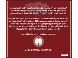 Avukatlık kimliği “resmi kimlik” niteliğindedir